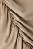 Asymmetric Ruched Long Sleeve Top