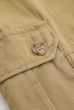 Elastic Waistband Wide Leg Cargo Pants