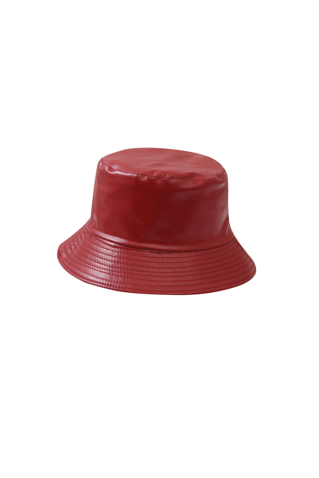 Faux Leather Bucket Hat