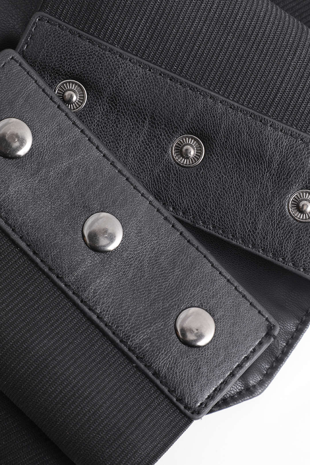 Faux Leather Lace-Up Corset Belt