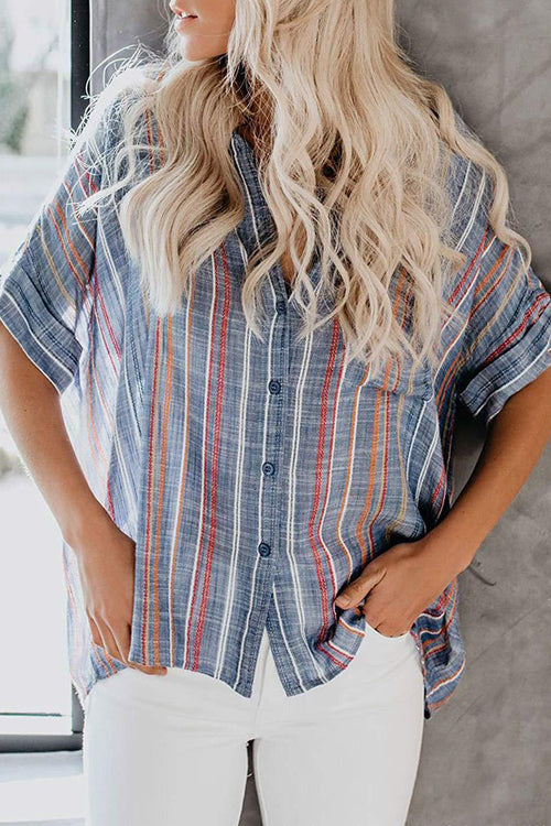 Better with You Colorful Stripe Shirt