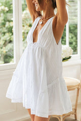Embrace The Love V-Neck A-Line Babydoll Mini Dress