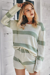 Need You Here Striped Knit Suit