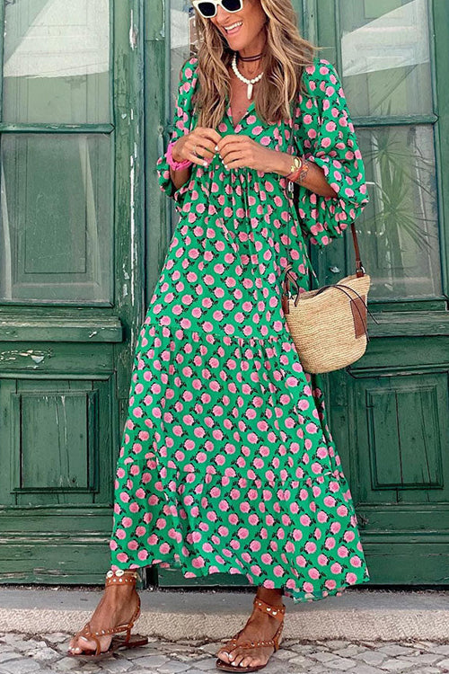 Completely In Love Boho Print Maxi Dress