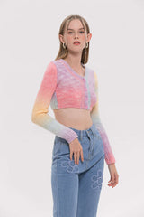 Cotton Candy Vacation Pastel Cardigan