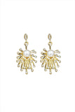 Flower & Pearl Earrings