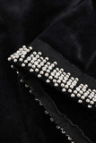 Crystal-embellished Vevlet Mini Skirt
