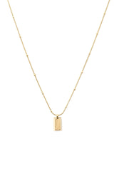 Gold Bar Pendant Necklace