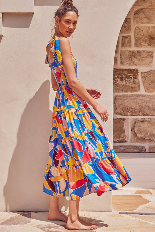 Dreamy Romance Printed Maxi Dress