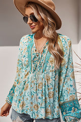 Flourishing Dreams Boho Printed Top