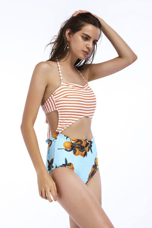 Fruits Stripe Cute Summer Swimsuit