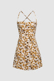 Abstract Print Mini Dress