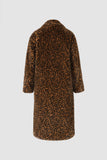 Leopard Faux Fur Long Coat