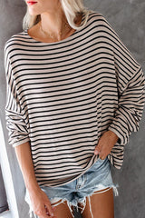 Always Lovely Stiped Casual Knit Top