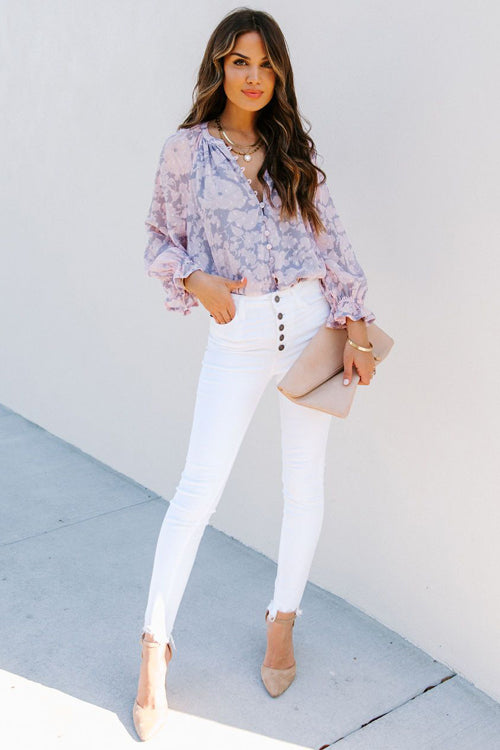 Dreamy Days Button Up Printed Top