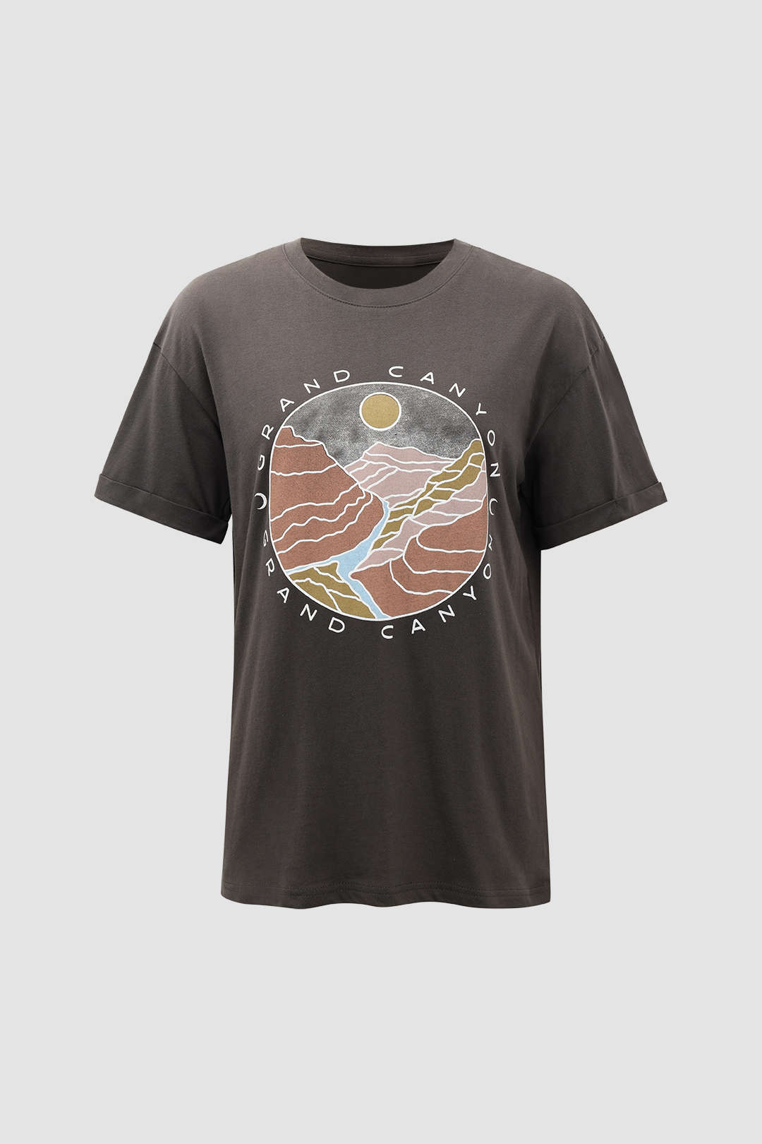 Canyon Graphic Rolled Sleeve T-Shirt