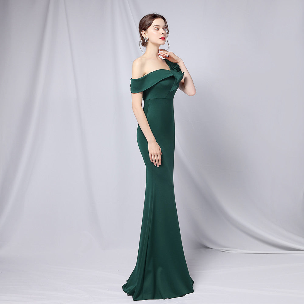 Delana Elegant Formal One Shoulder Dress