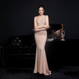 Amelia embroidered sequined fishtail Dresses