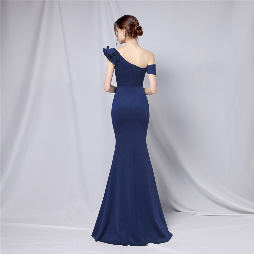 Delana Elegant Formal One Shoulder Dress