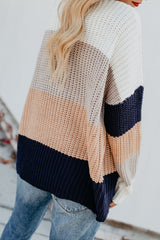 Have A Good Day Cream Stripe Knit Sweater