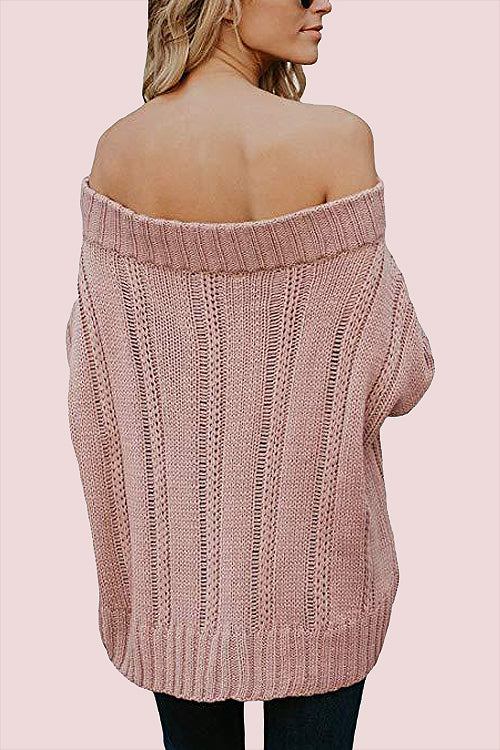 Carmichael Off the Shoulder Knit Sweater