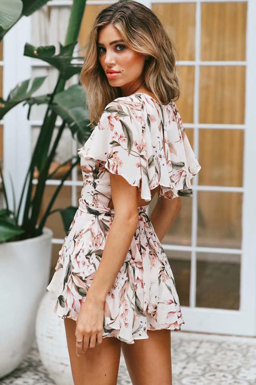 Watch the Sunset Back-hollow-out Romper