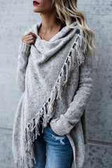 Cozy Up Tassel  Sweater Coat