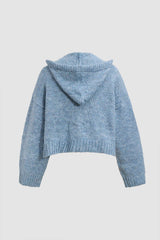 Hooded Sweater With Zipper