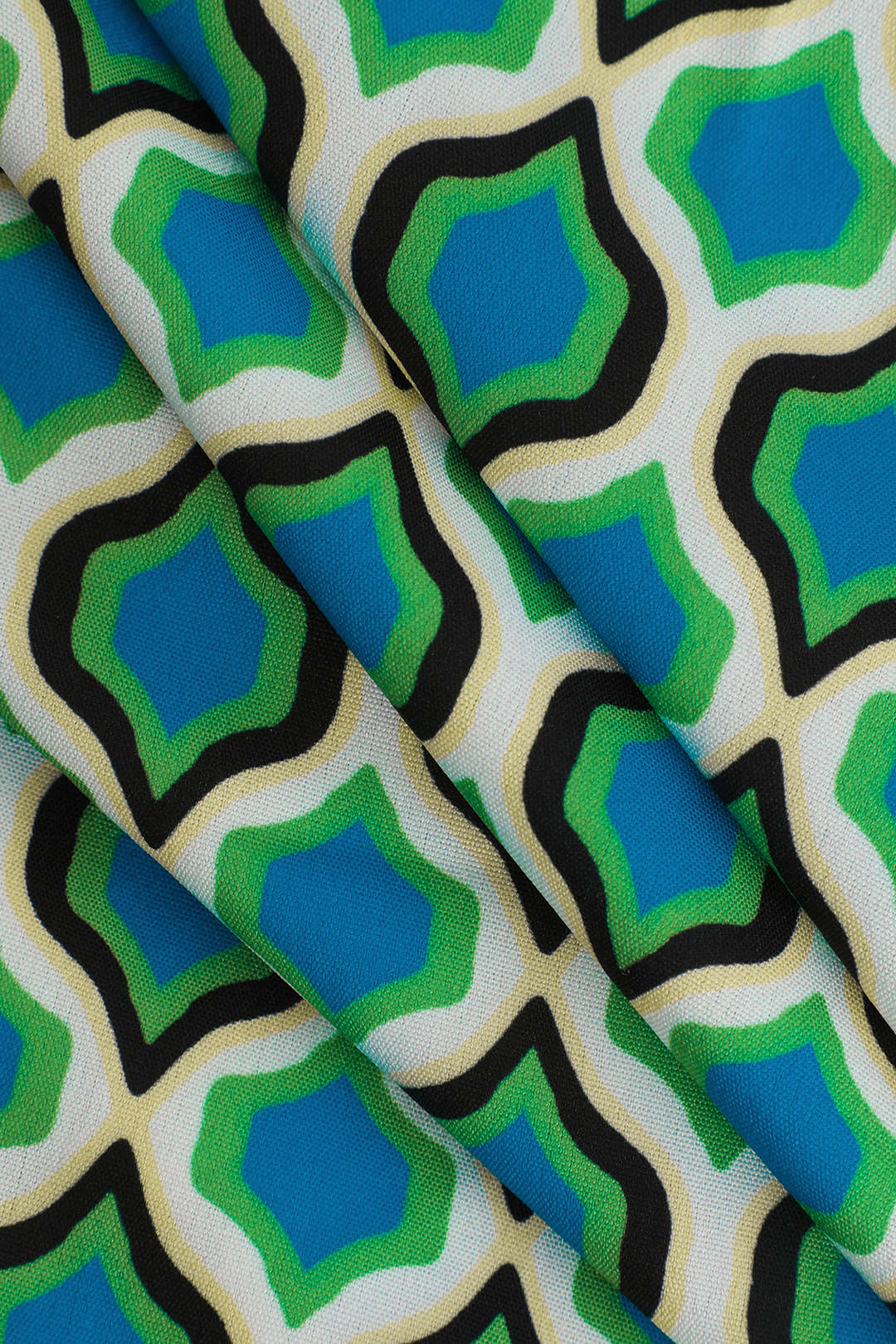 Geometric Print Knotted Midi Skirt