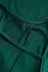 Green Draped Mini Dress