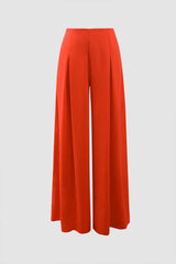 Double Strap Cami Top And Pleated Wide Leg Pants Set