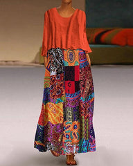 Two Piece Dress Maxi long Dress