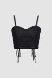 Drawstring Ruched Front Cami