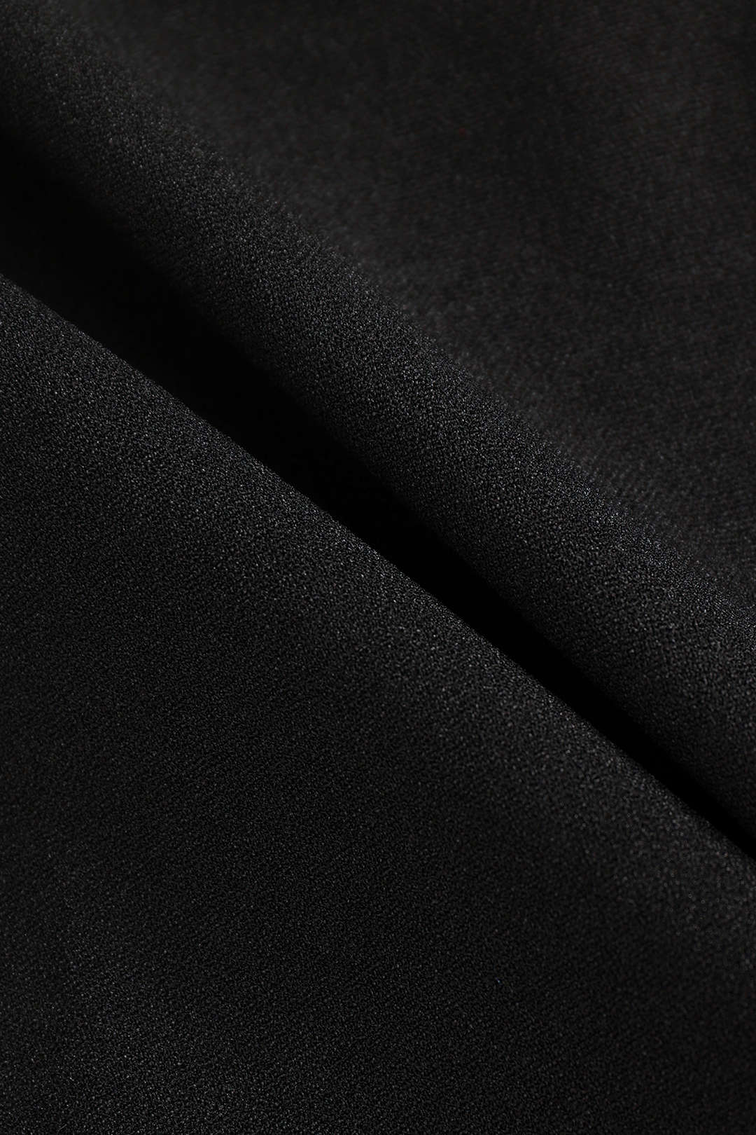 Leather Panel Back Slit Midi Skirt