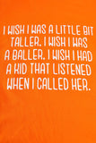 I Wish Letter Short Sleeve T-Shirt