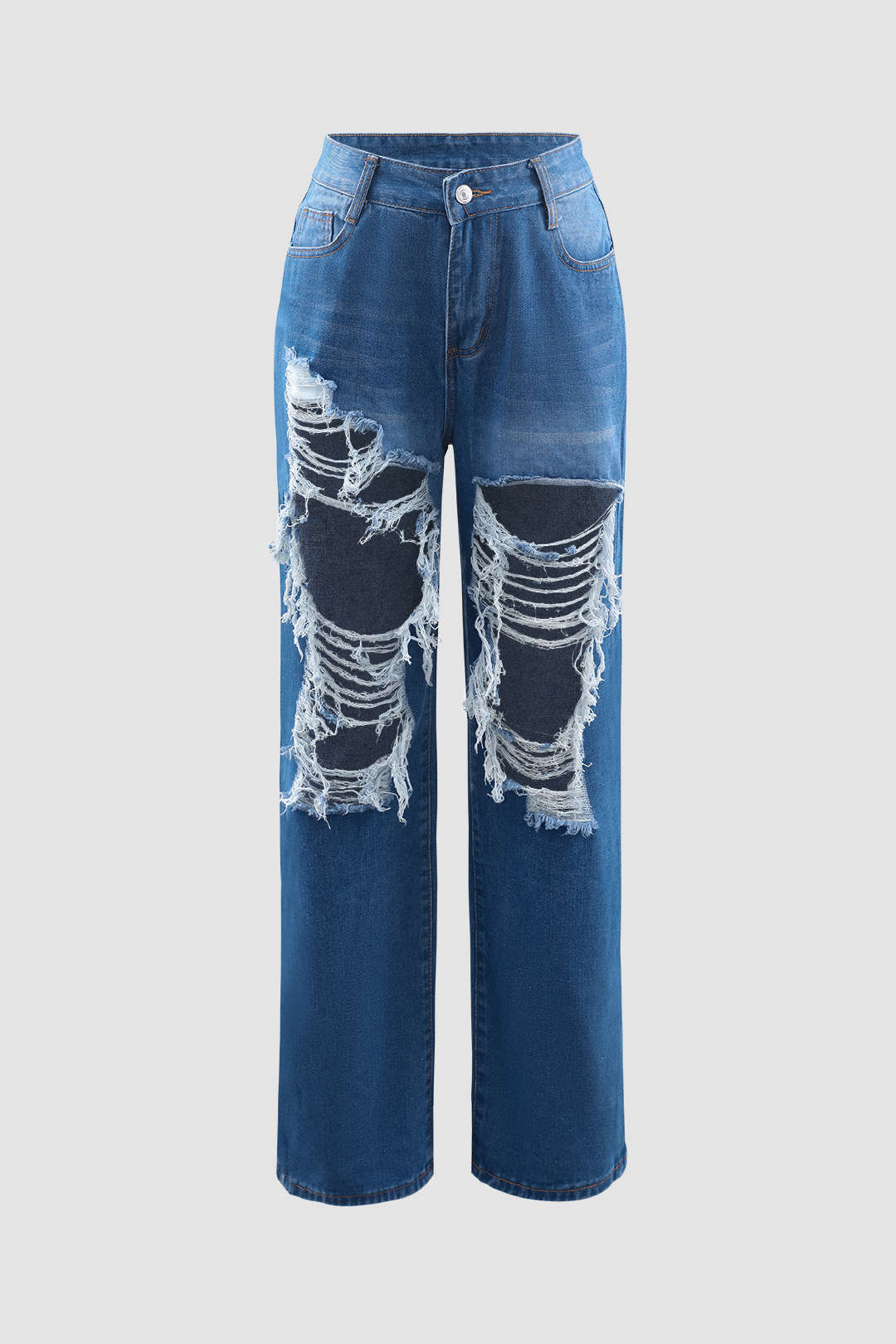 Destroyed Straight Leg jeans