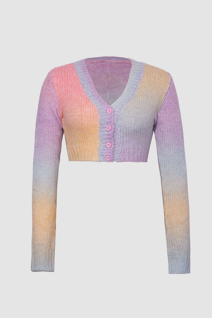 Cotton Candy Vacation Pastel Cardigan