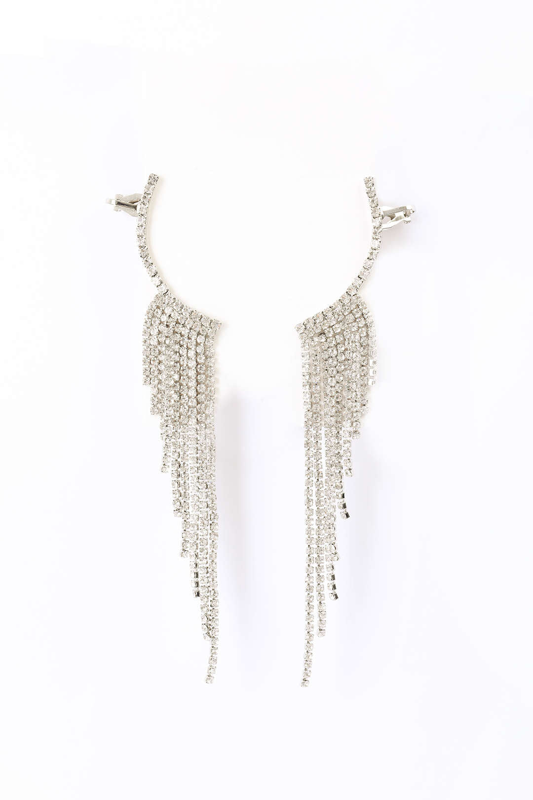 Fringe Rhinestone Earrings