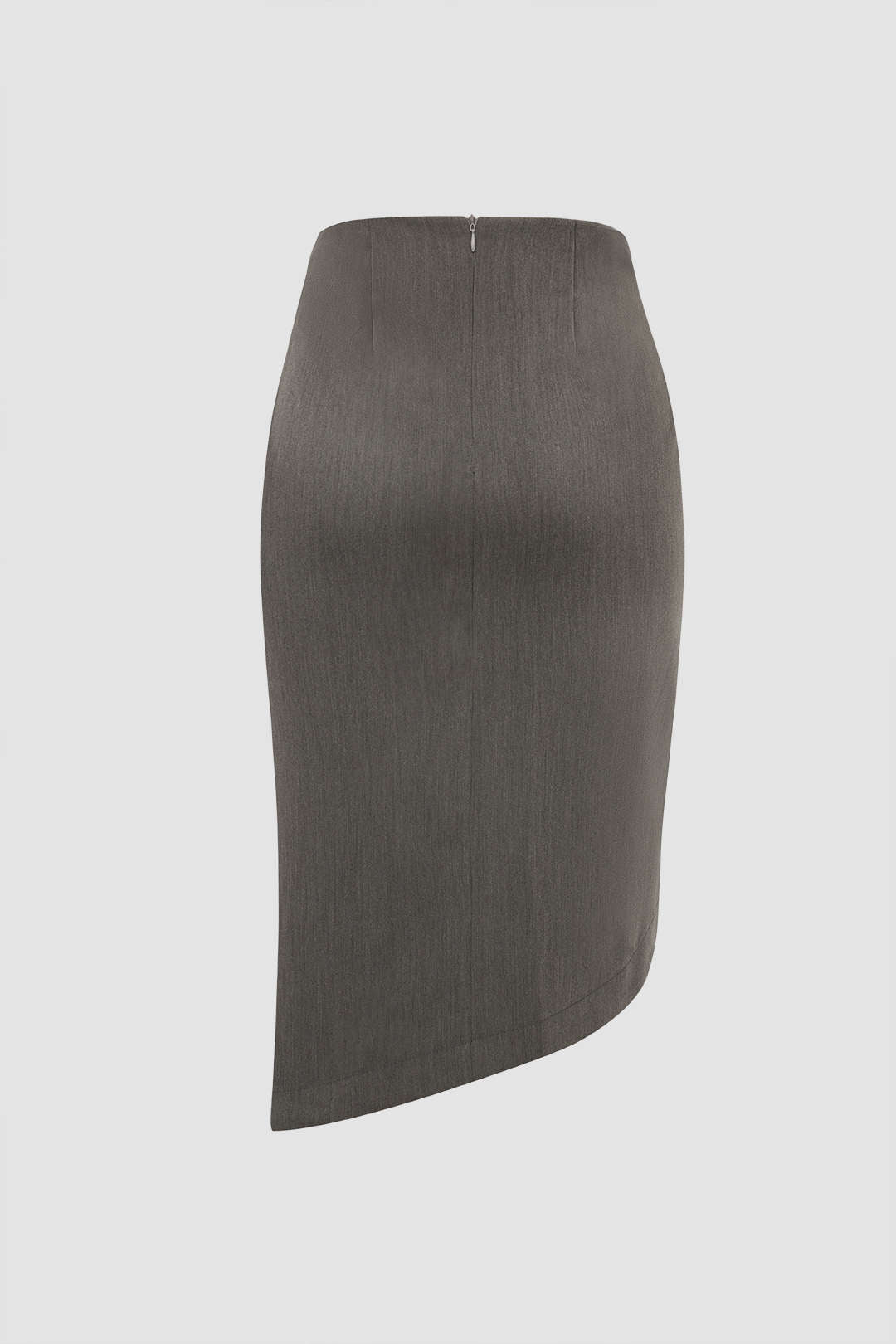 Asymmetric Wrap Midi Skirt