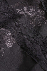 Jacquard Satin Lace Split Mini Dress