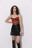 Draped Bustier Corset Top