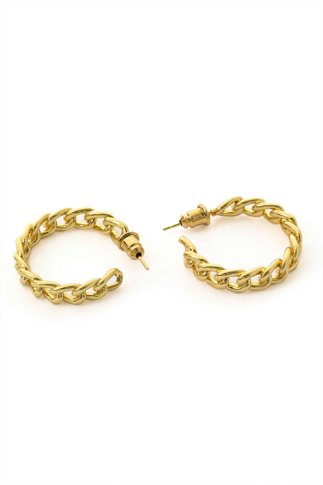 Chain Twist Hoop Earrings