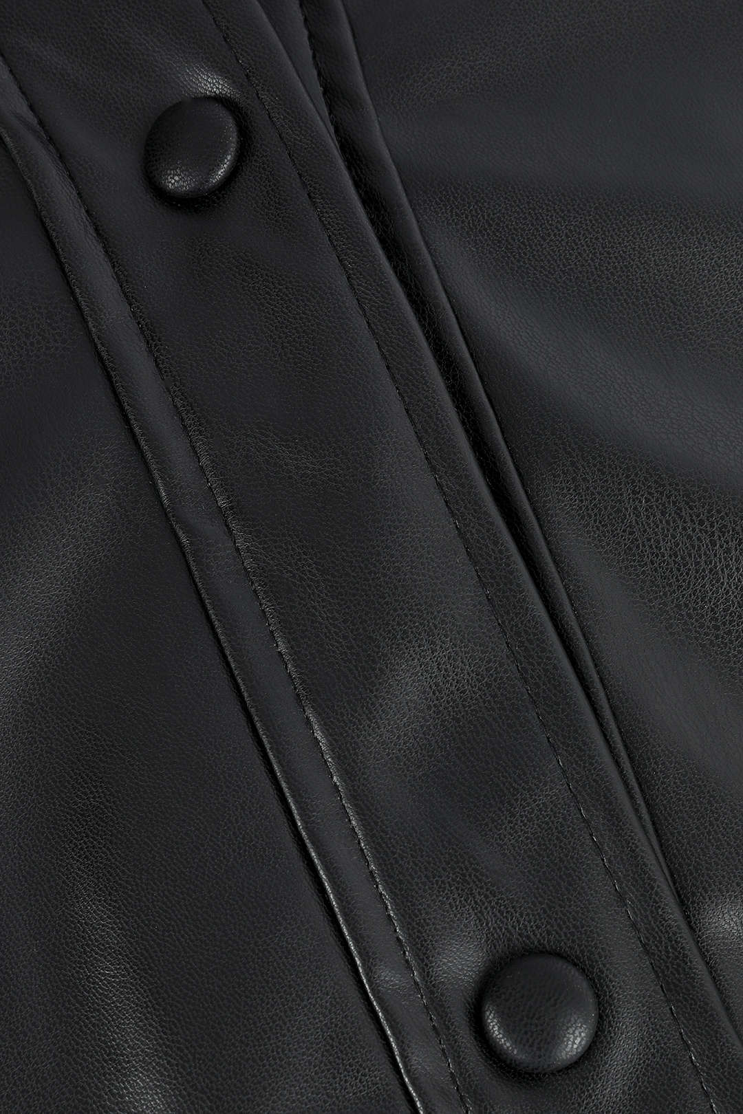 Faux Leather Pocket Front Jacket