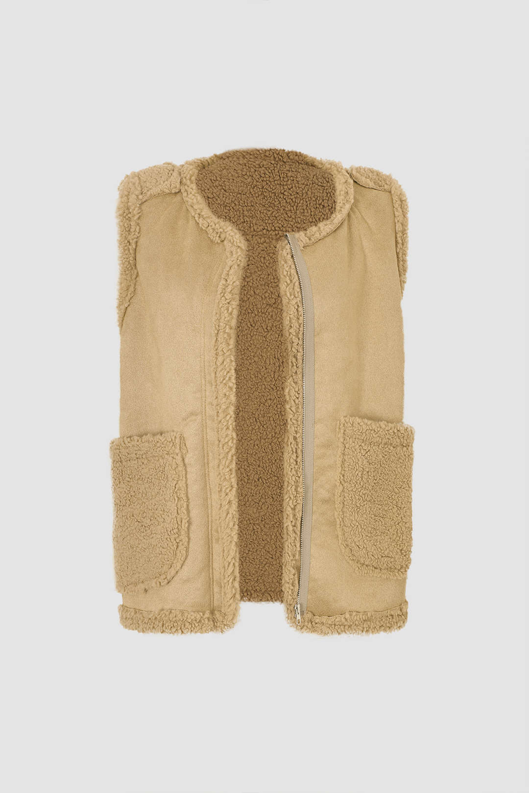 Faux Shearling Vest