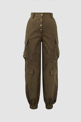 Flap Pocket Cuffed Cargo Pants