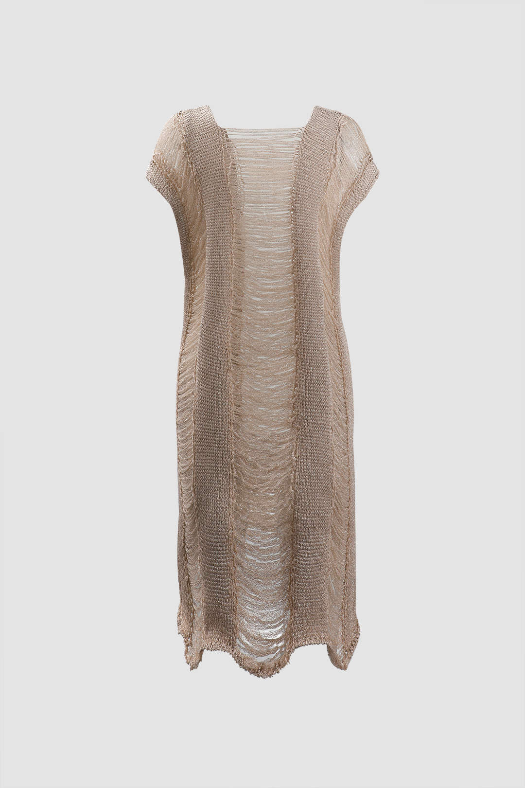 Laddered Knit Cover Up Dress