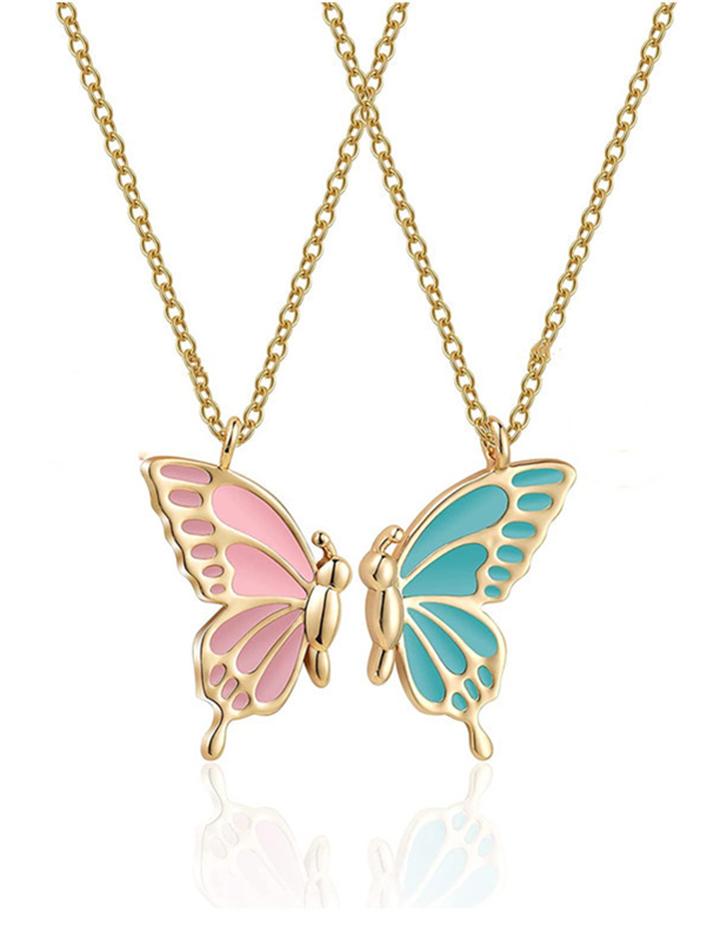 Simple Color Butterfly Necklace