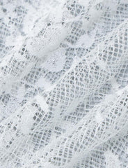 Lace Backless European Style Stitching Tassel Dress