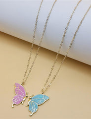 Simple Color Butterfly Necklace