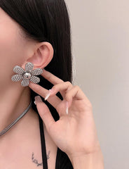 Silver Metal Flower Waist Chain
